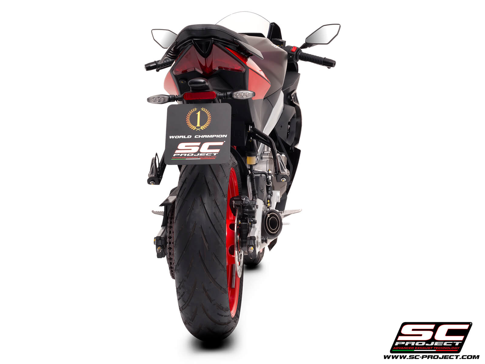 APRILIA RS 457 (2024) 2-1 Stainless steel full exhaust system, with S1 stainless steel exhaust