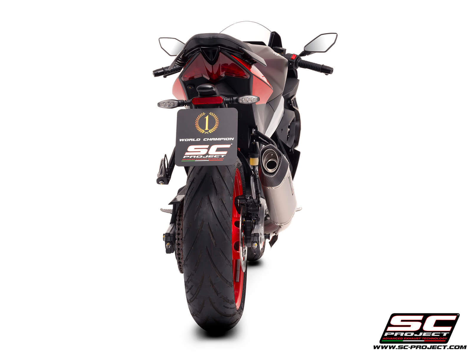 APRILIA RS 457 (2024) 2-1 Stainless steel full exhaust system, with SC1-S titanium exhaust