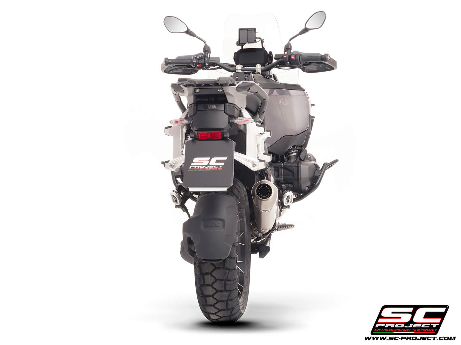 R 1300 GS ADVENTURE (2025) Rally-X titanium exhaust, compatible with original side-cases