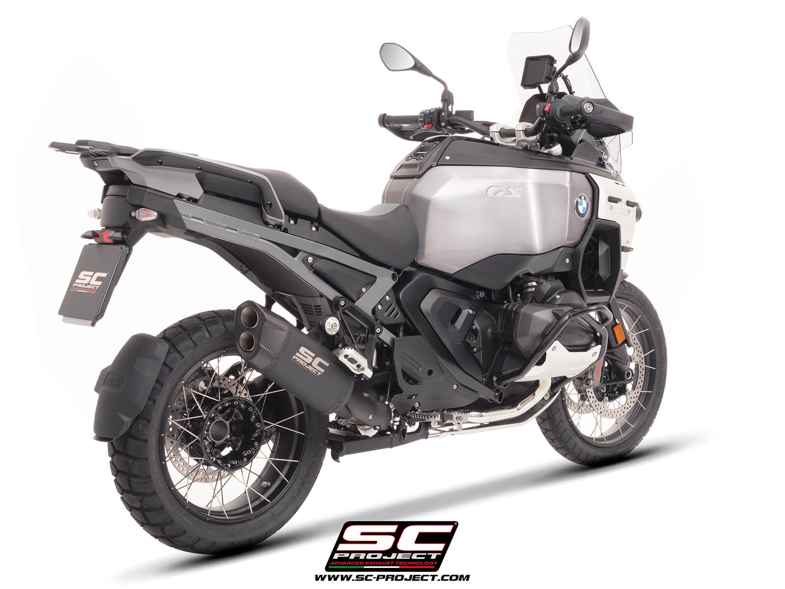 BMW R 1300 GS Adventure (2025-2026) Adventure-R titanium exhaust, matt black