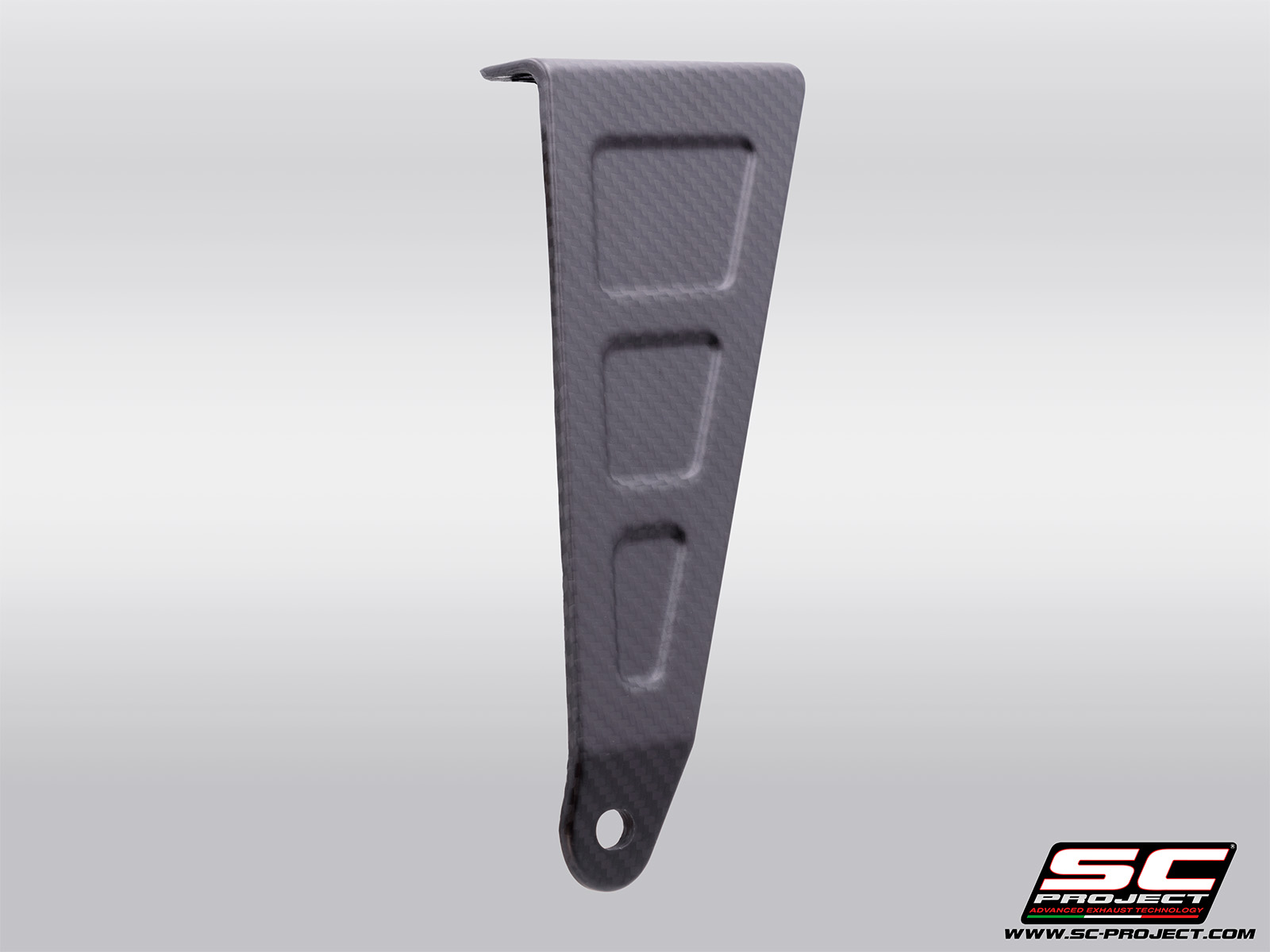 APRILIA TUONO 660 (2025-2026) Carbon fibre bracket, compatible with 2-1 titanium full systems (check compatibility in the description)
