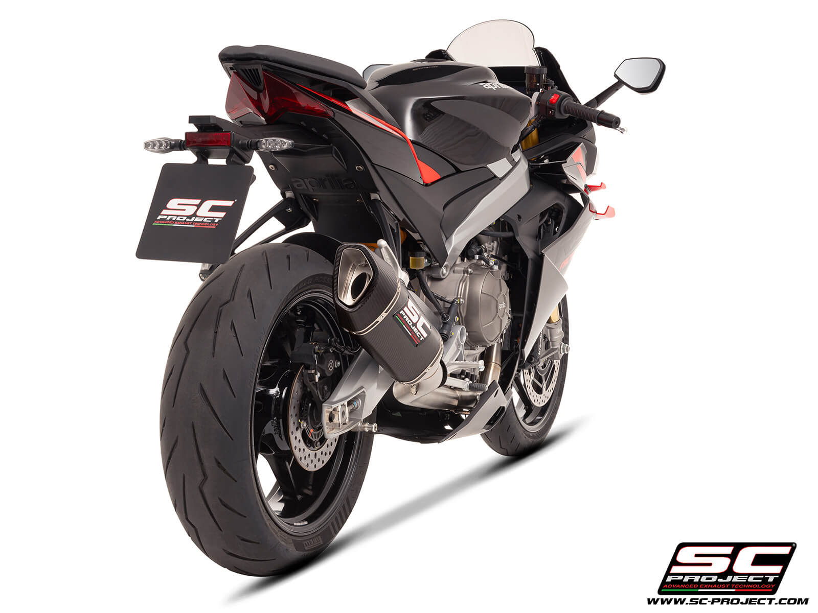 APRILIA RS 660 (2025) 2-1 Stainless steel full exhaust system, with SC1-R carbon exhaust