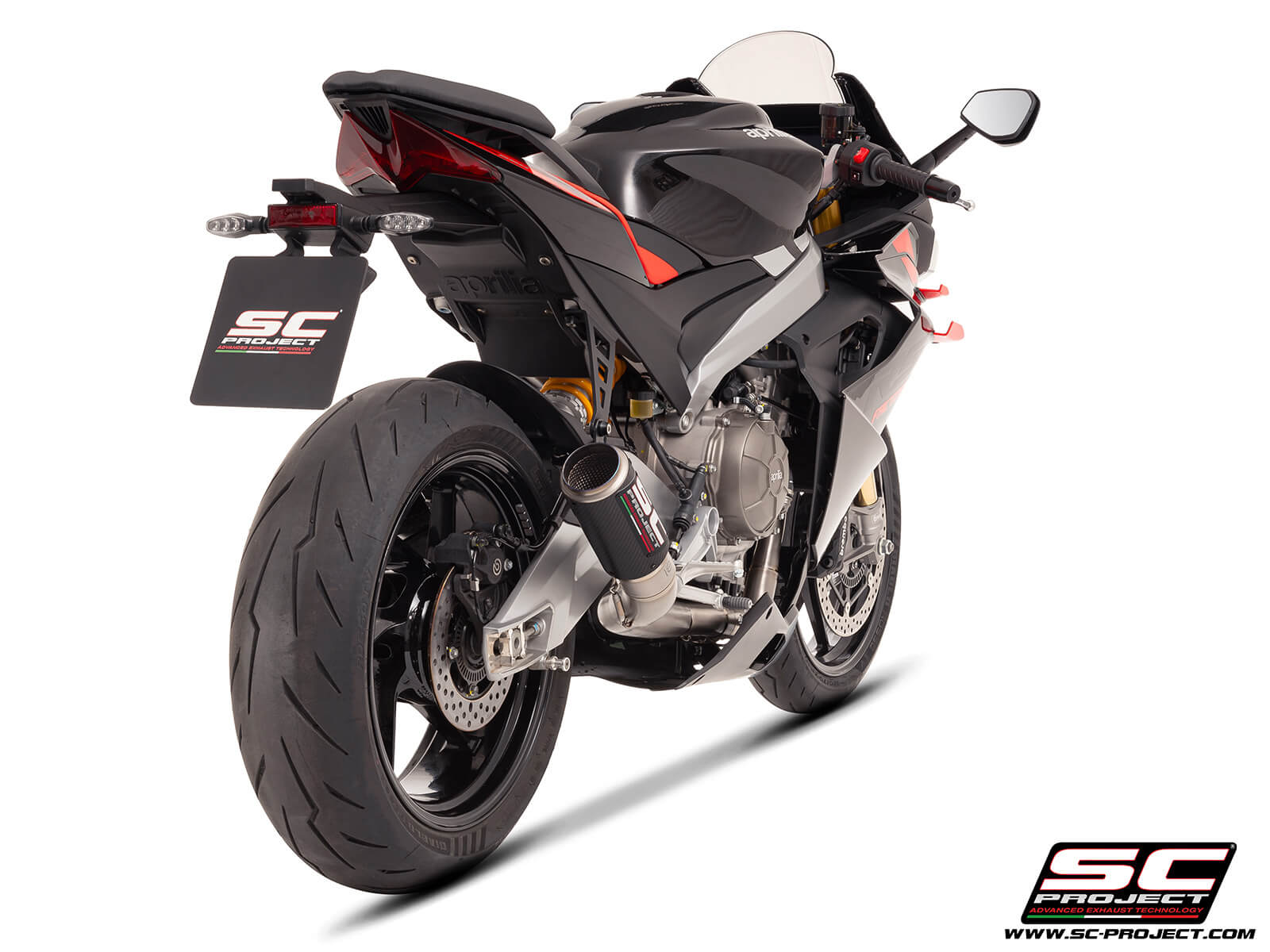 APRILIA RS 660 (2025) 2-1 Titanium full exhaust system, with CR-T carbon exhaust