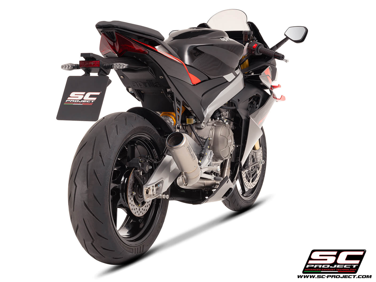 APRILIA RS 660 (2025) 2-1 Titanium full exhaust system, with CR-T titanium exhaust