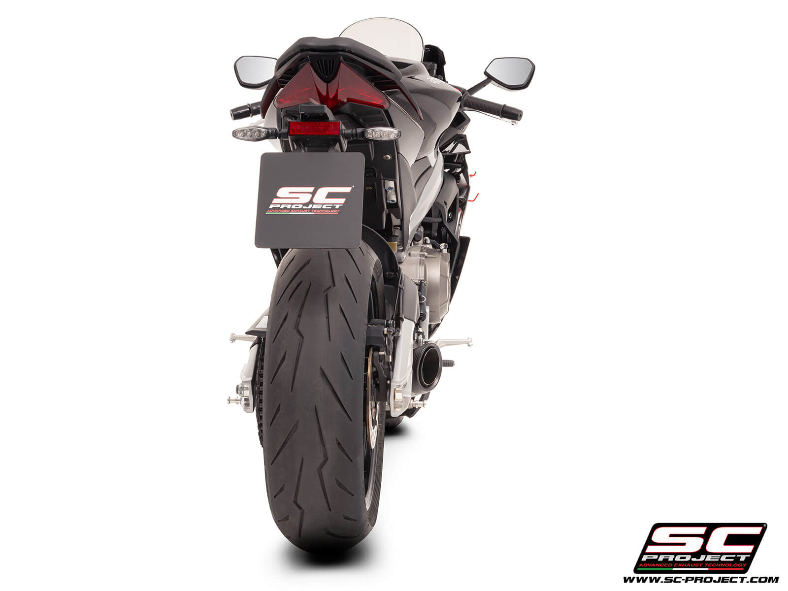 APRILIA RS 660 (2025) 2-1 Titanium full exhaust system, with S1 titanium exhaust, with welded sector link pipe