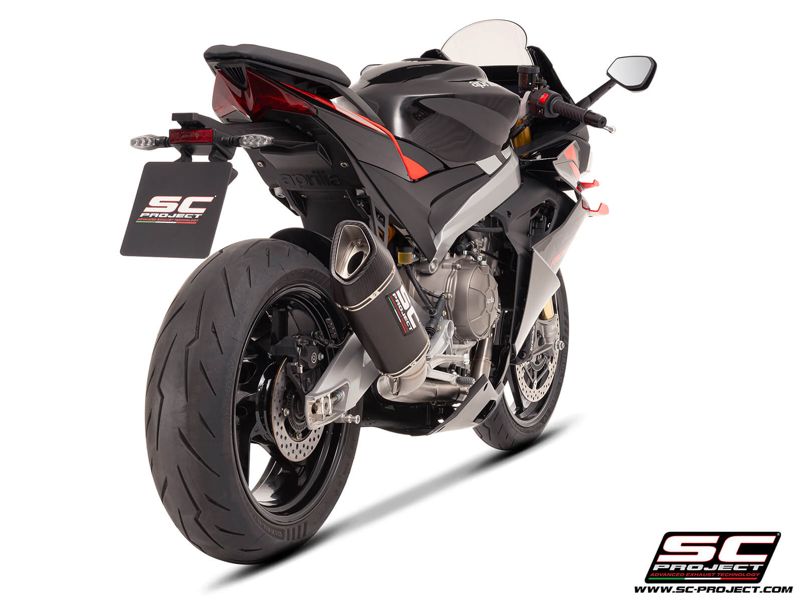 APRILIA RS 660 (2025) 2-1 "Trofeo" full exhaust system titanium, with SC1-R carbon exhaust