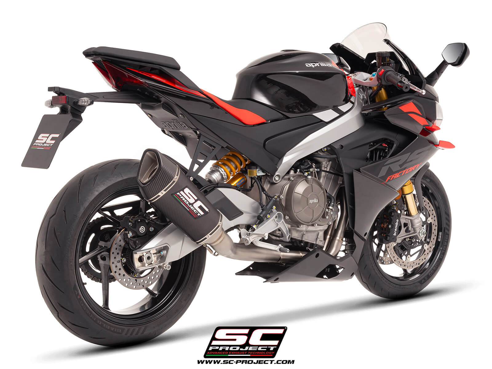 APRILIA RS 660 (2025) 2-1 "Trofeo" full exhaust system titanium, with SC1-R carbon exhaust