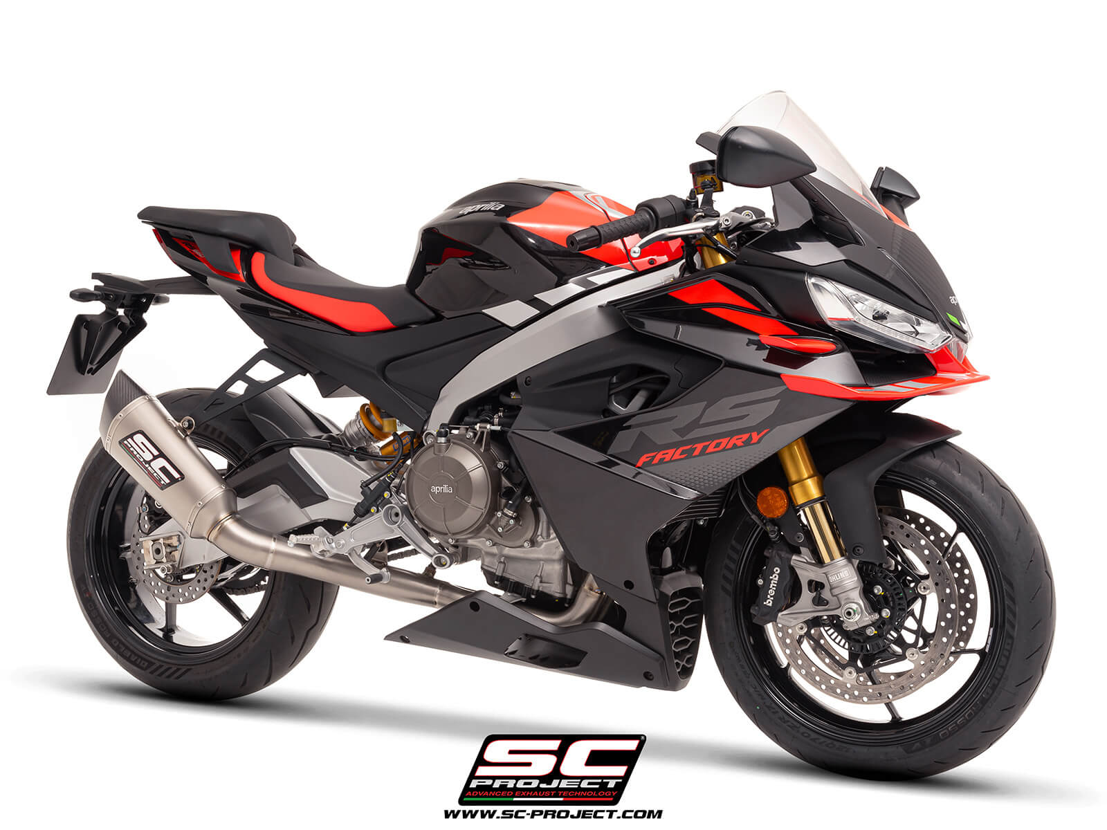 APRILIA RS 660 (2025) 2-1 "Trofeo" full exhaust system titanium, with SC1-R titanium exhaust