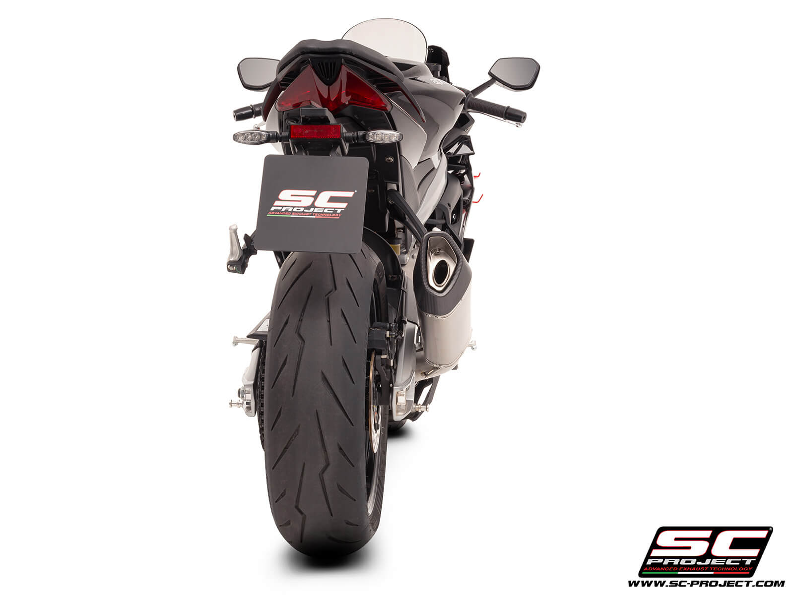 APRILIA TUONO 660 (2025) 2-1 Stainless steel full exhaust system, with SC1-R titanium exhaust