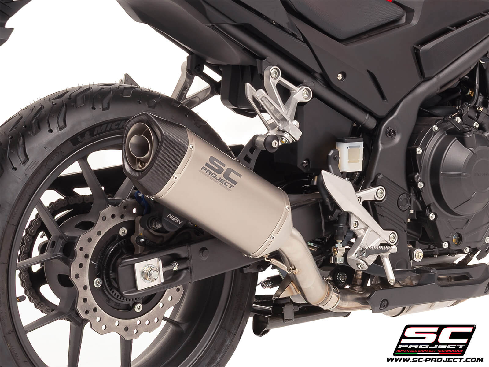 HONDA CBR500R (2024 - 2025) SC1-S titanium exhaust