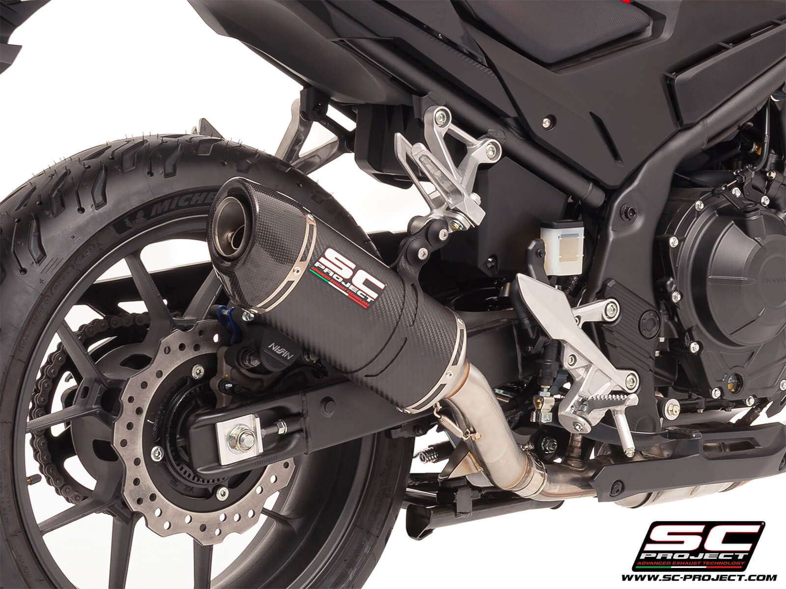 HONDA CBR500R (2024 - 2025) Oval carbon exhaust