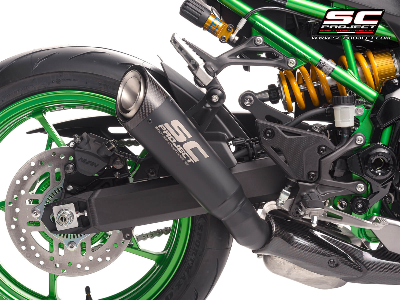 KAWASAKI Z900 (2025) S1 titanium exhaust, matt black