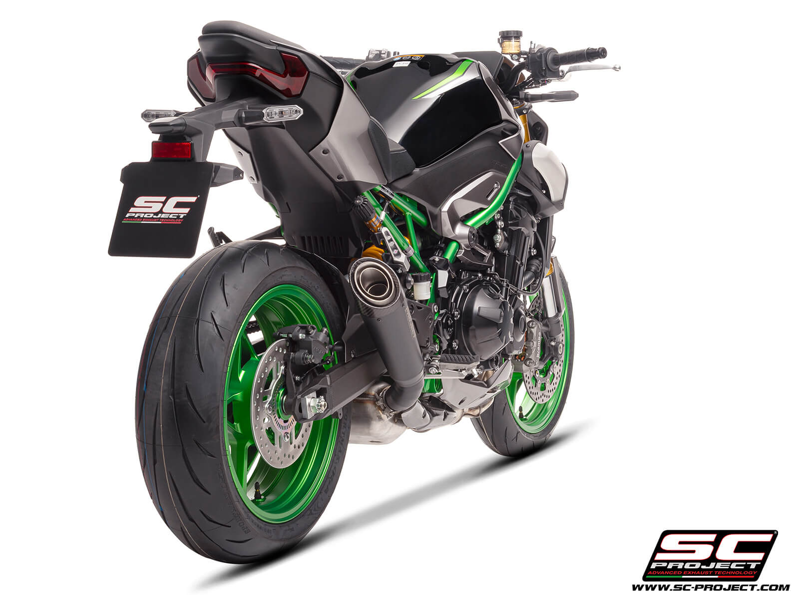 KAWASAKI Z900 (2025) S1 titanium exhaust, matt black
