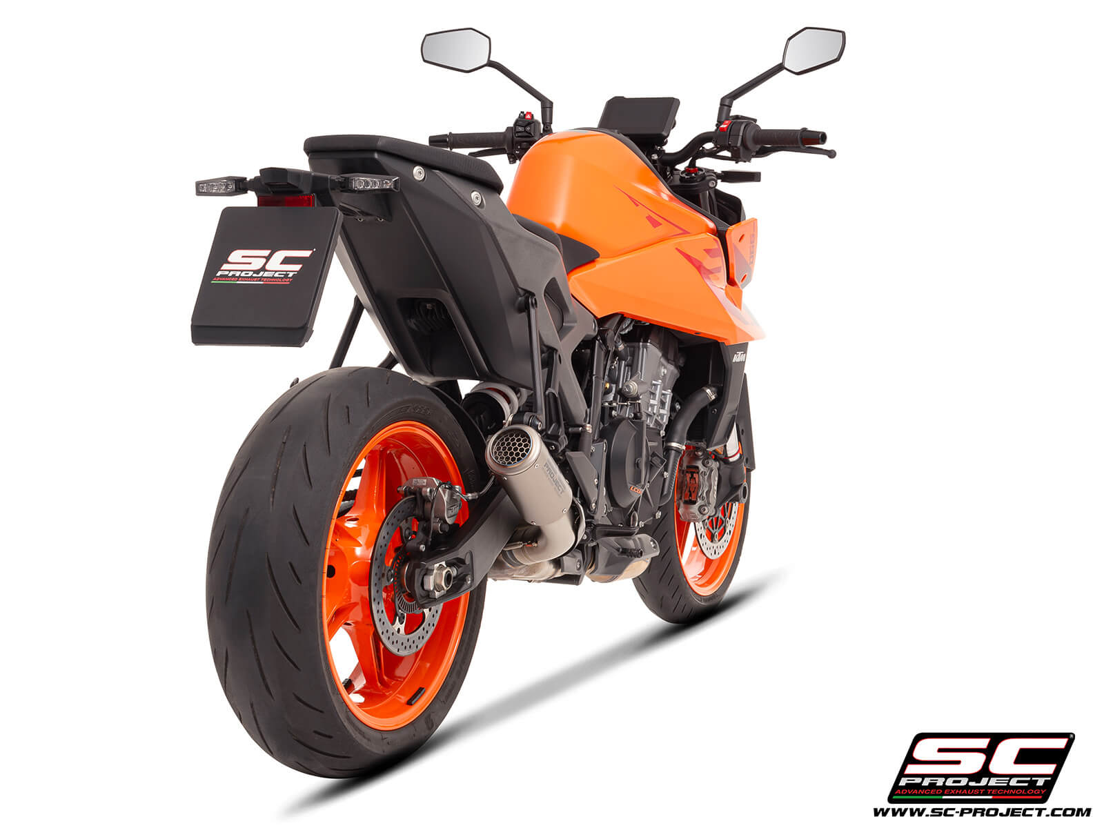 KTM 990 DUKE (2024 - 2025) CR-T titanium exhaust, with stoneguard grid