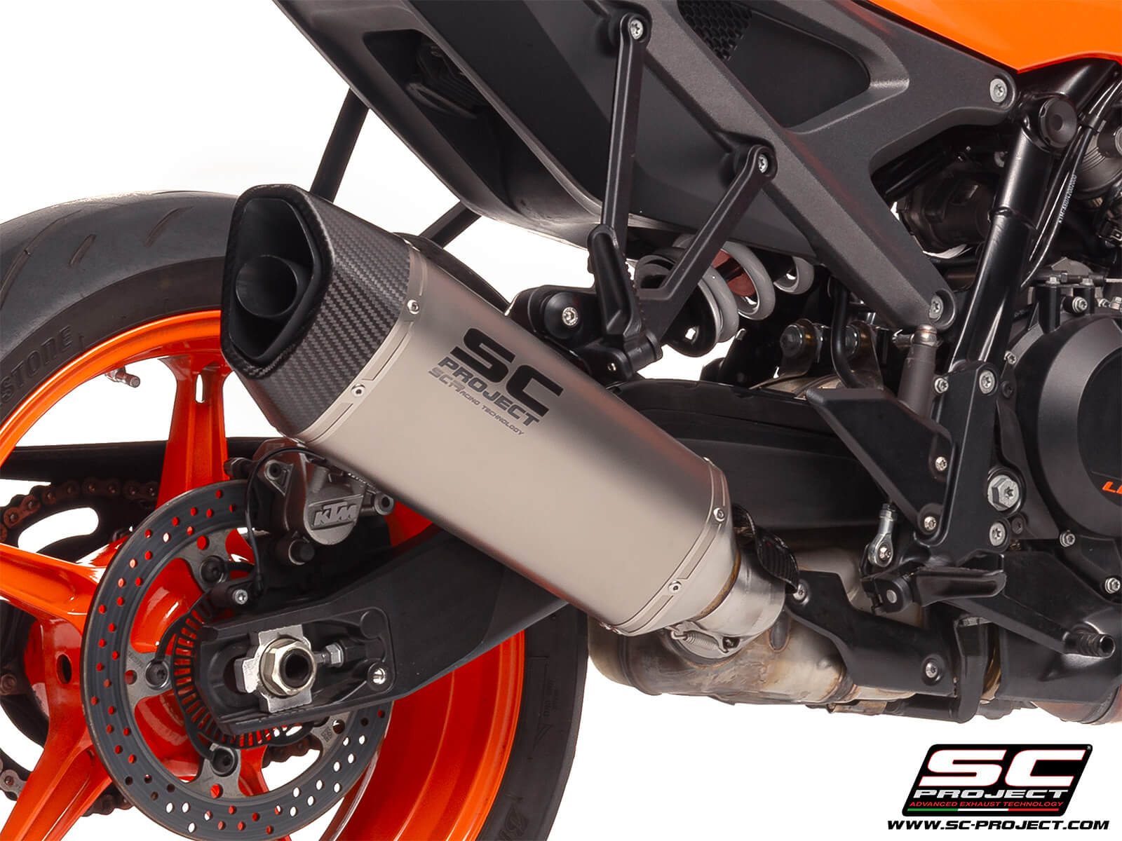 KTM 990 DUKE (2024 - 2025) SC1-R titanium exhaust