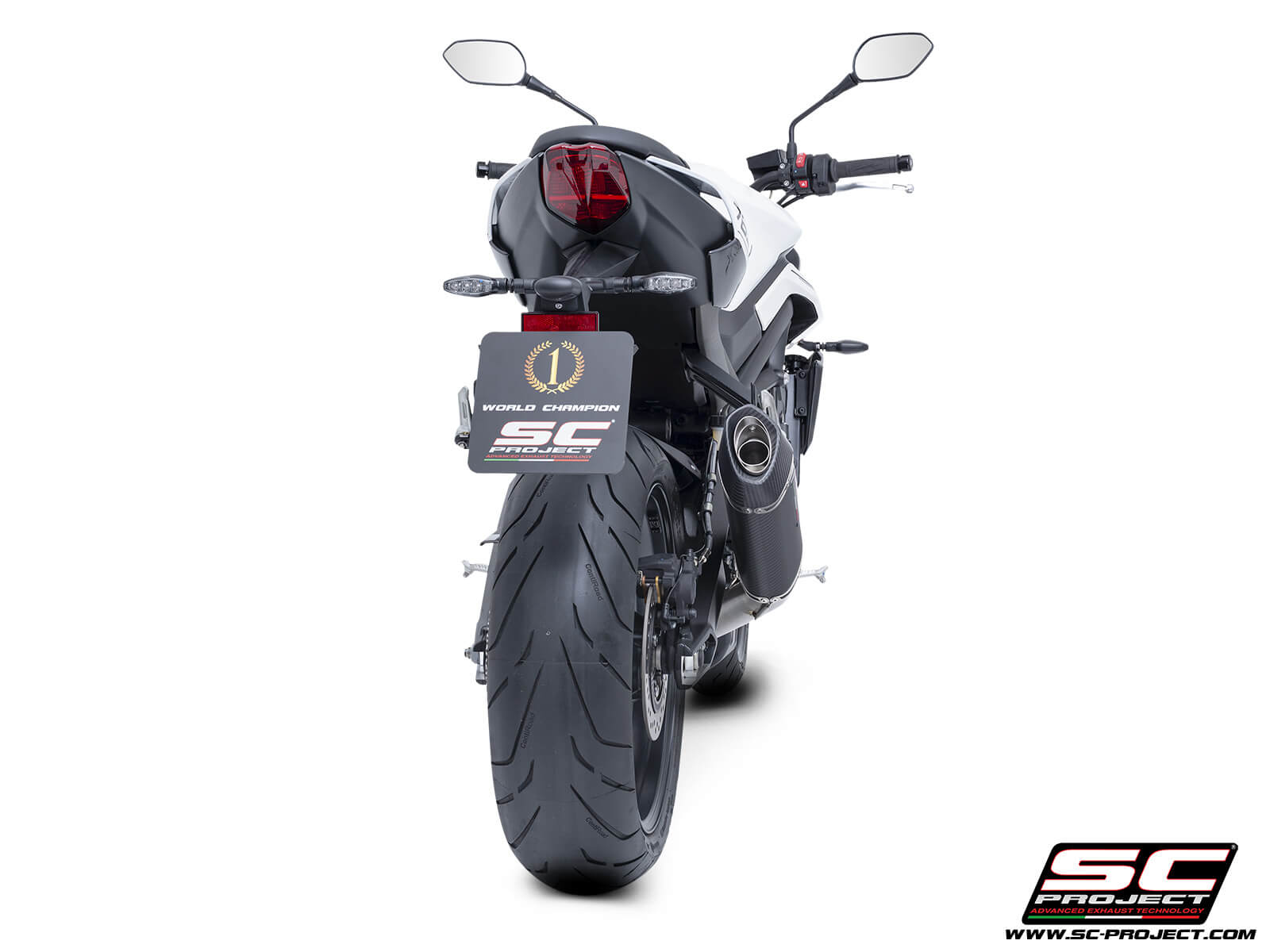 Triumph STREET TRIPLE 765 R - RS (2024 - 2025) - EURO 5+ 3-1 Stainless steel full exhaust system, with SC1-S carbon exhaust