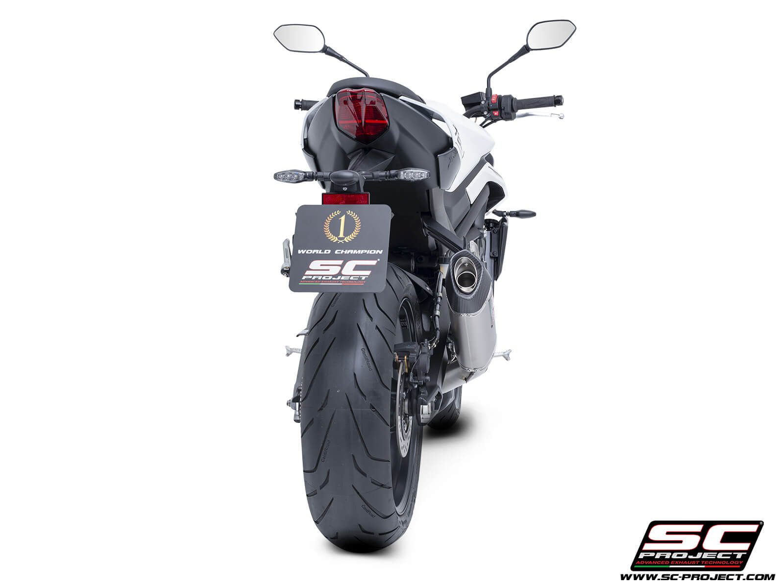 Triumph STREET TRIPLE 765 R - RS (2024 - 2025) - EURO 5+ 3-1 Stainless steel full exhaust system, with SC1-S titanium exhaust