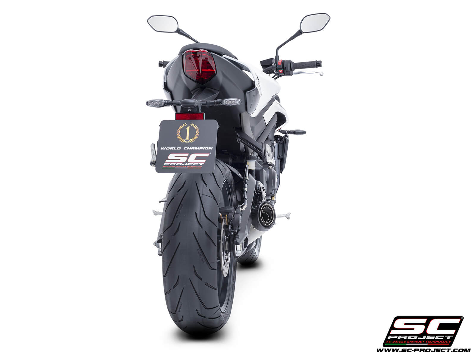 Triumph STREET TRIPLE 765 R – RS (2024 – 2025) – EURO 5+ 3-1 Stainless steel full exhaust system, with S1 stainless steel exhaust