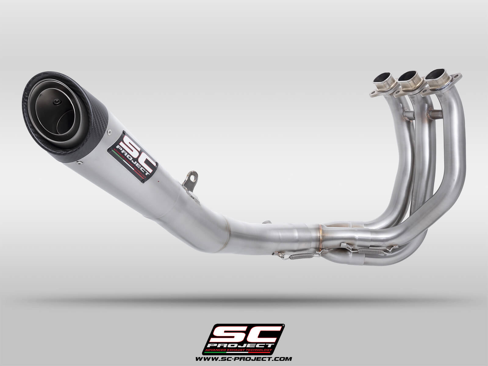 Triumph STREET TRIPLE 765 R – RS (2024 – 2025) – EURO 5+ 3-1 Stainless steel full exhaust system, with S1 stainless steel exhaust