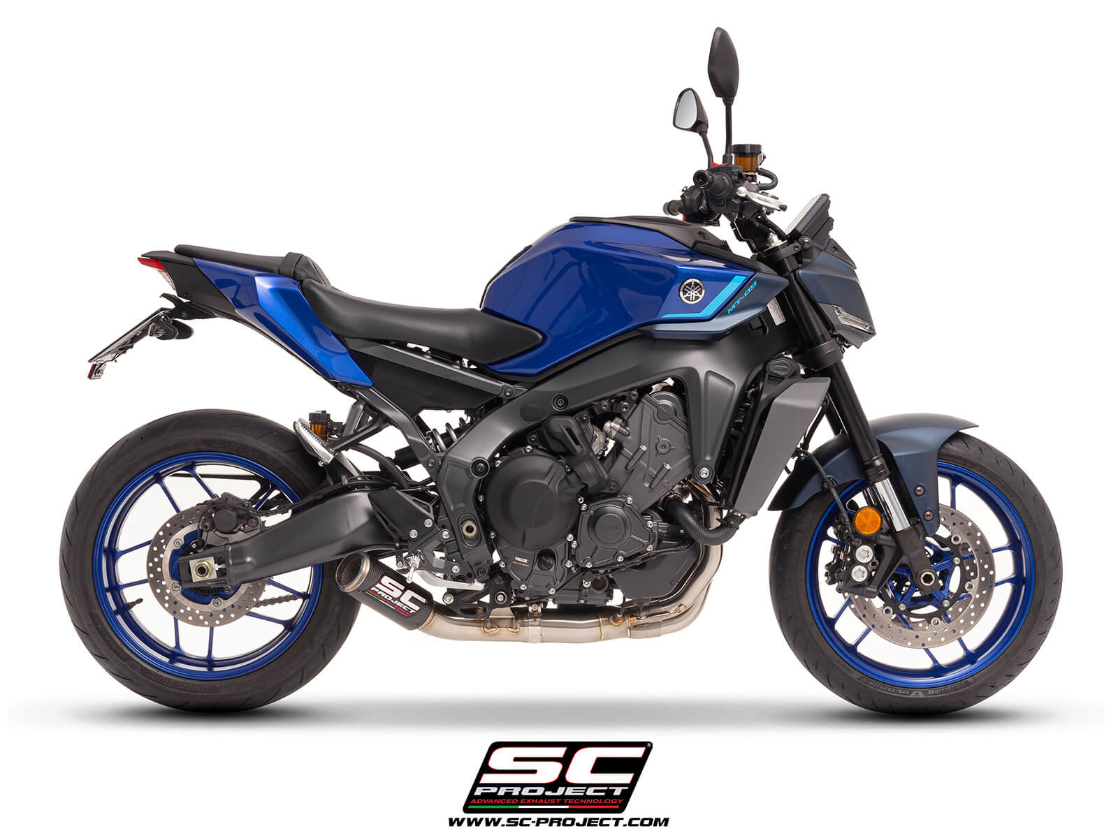 YAMAHA MT-09 (2024 - 2025) 3-1 Stainless steel full exhaust system, with CR-T carbon exhaust