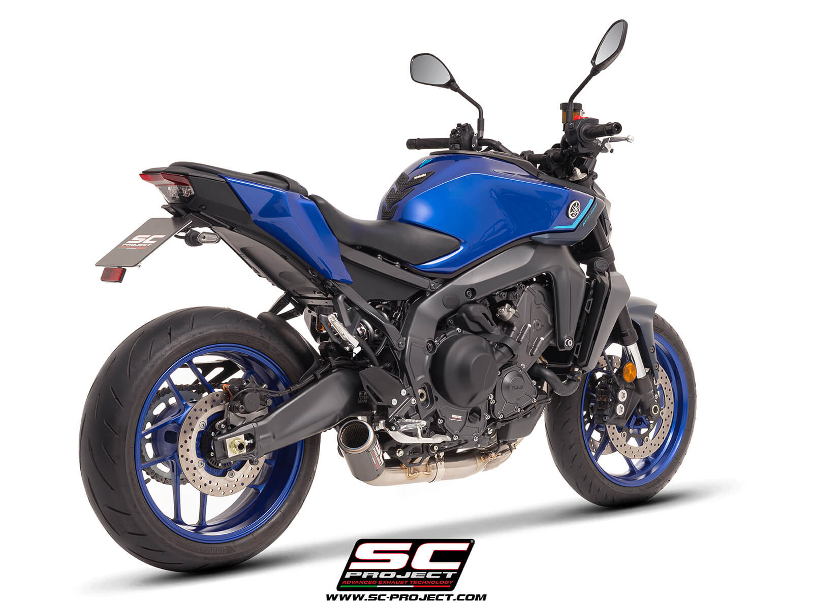 YAMAHA MT-09 (2024-2026) 3-1 Stainless steel full exhaust system, with CR-T carbon exhaust