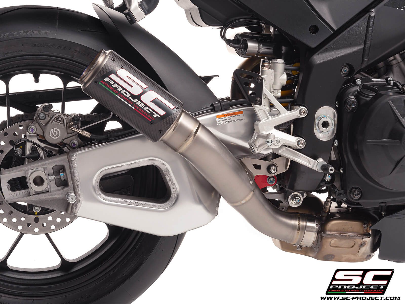 APRILIA RSV4 (2025) - FACTORY CR-T carbon fibre exhaust, high mount
