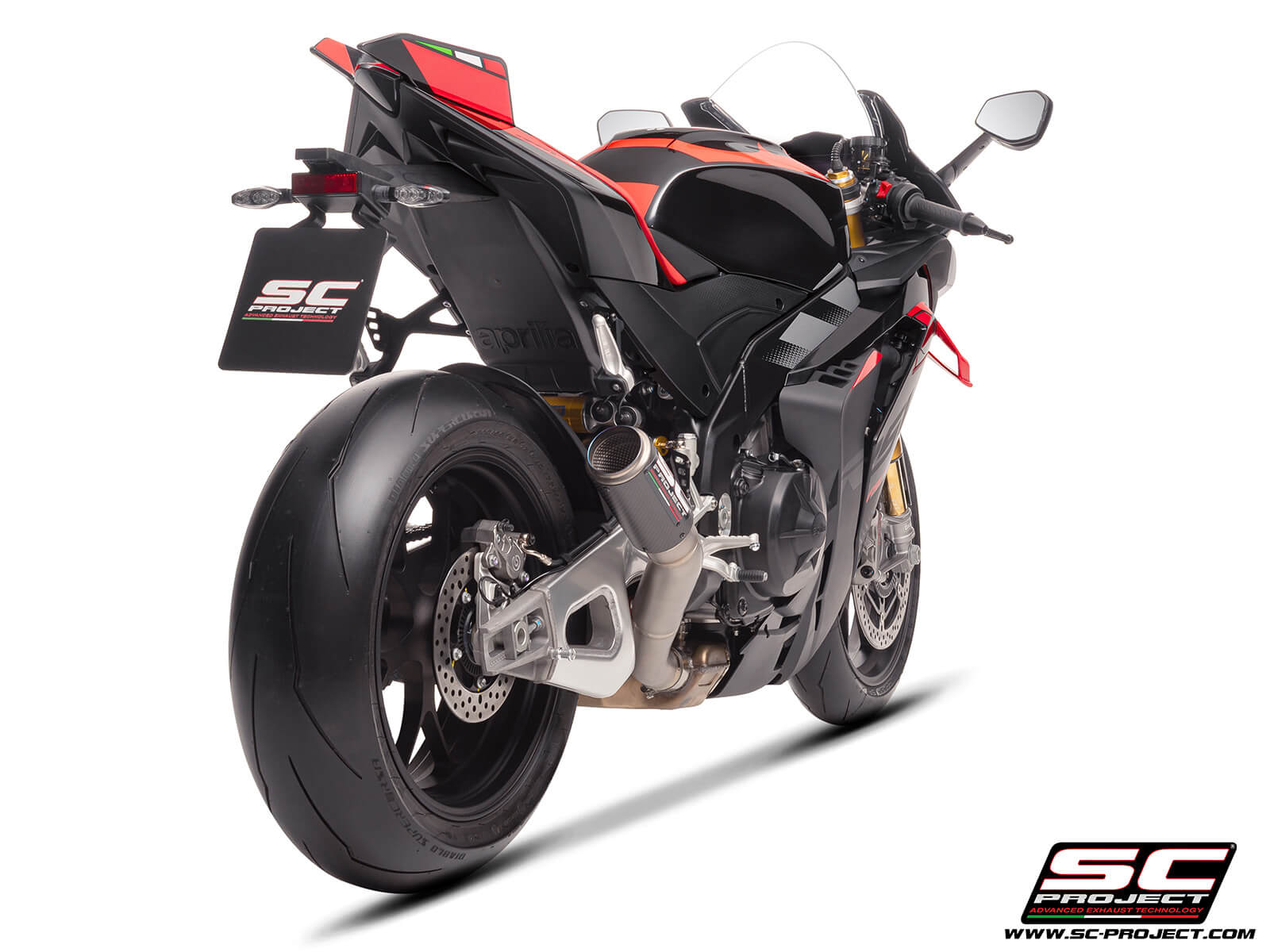 APRILIA RSV4 (2025) - FACTORY CR-T carbon fibre exhaust, high mount