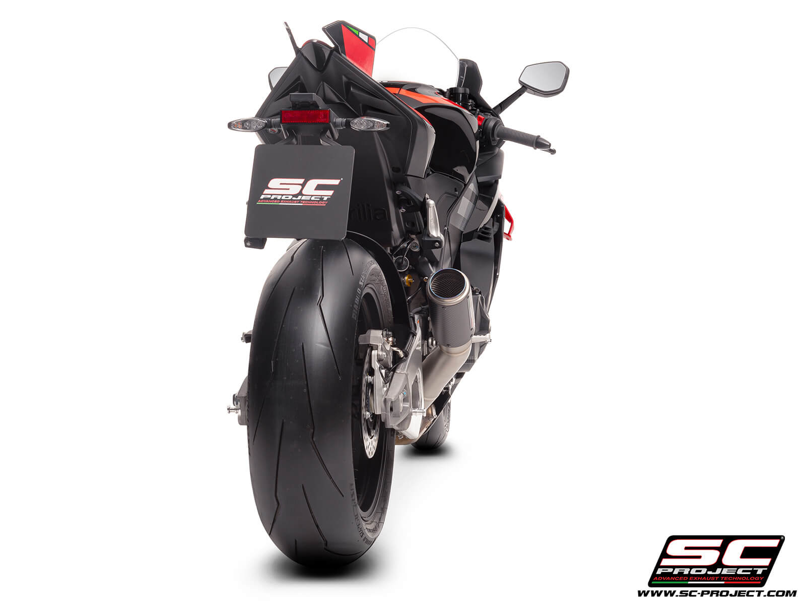 APRILIA RSV4 (2025) - FACTORY CR-T carbon fibre exhaust, high mount
