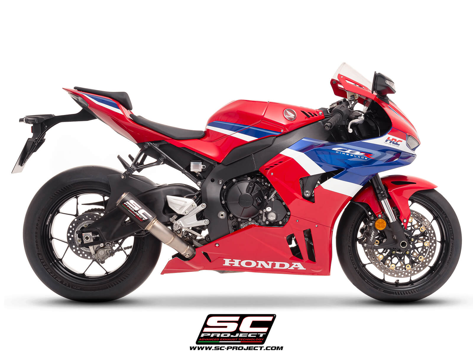 HONDA CBR1000RR-R (2024-2026) CR-T carbon fibre exhaust, with titanium exhaust valve