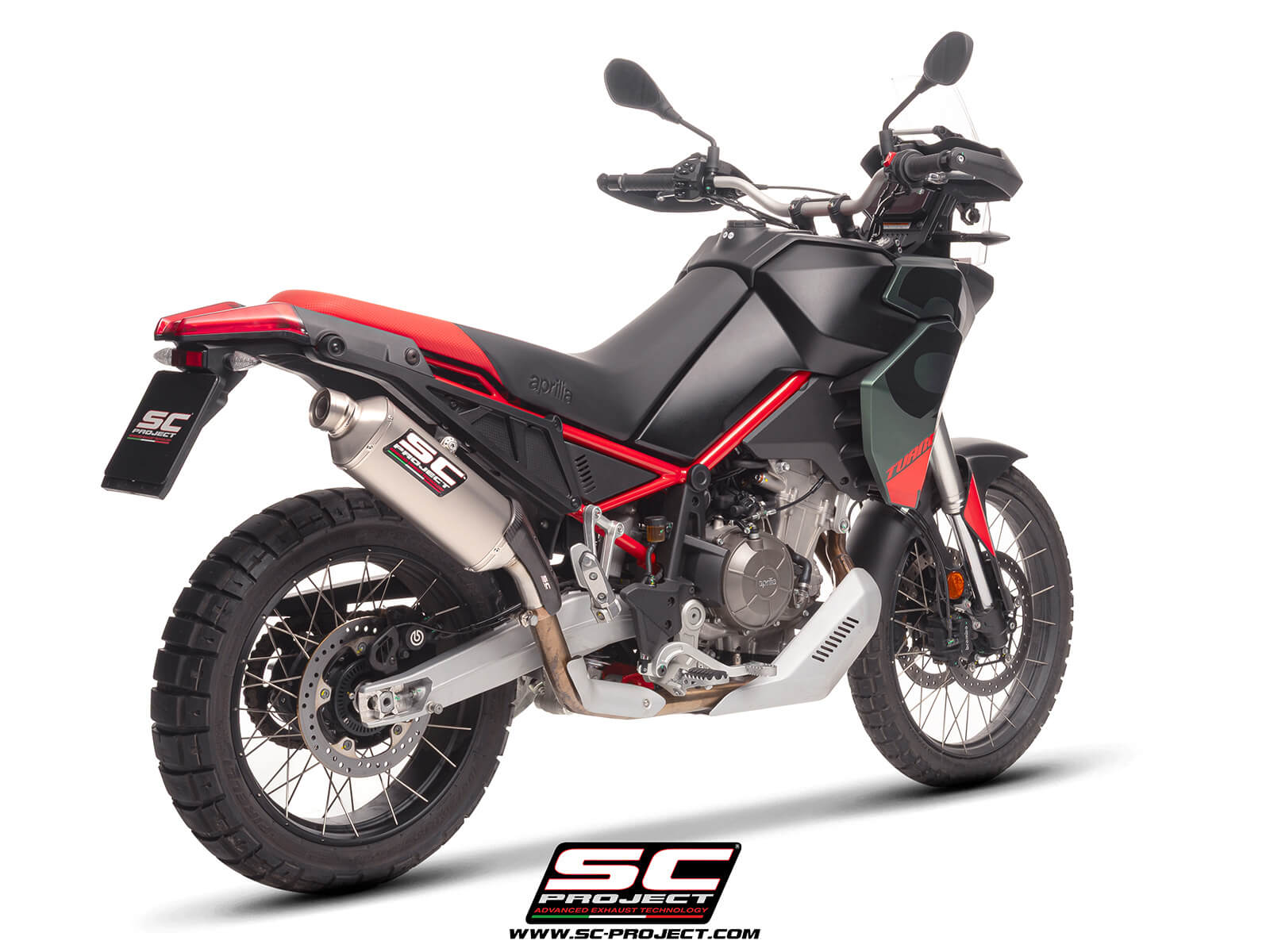 APRILIA TUAREG 660 (2025) Rally Raid titanium exhaust