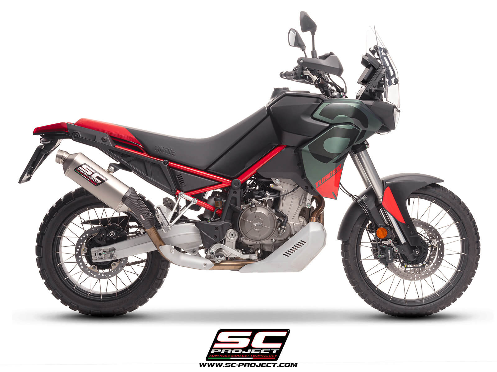 APRILIA TUAREG 660 (2025) Rally Raid titanium exhaust