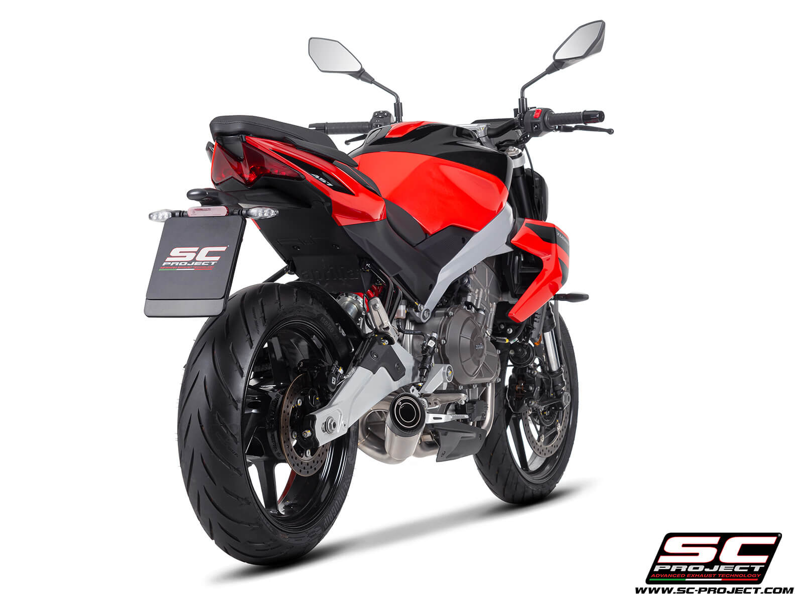 APRILIA TUONO 457 (2025) 2-1 Stainless steel full exhaust system, with S1 stainless steel exhaust