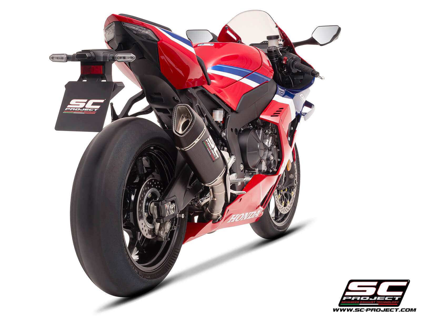HONDA CBR1000RR-R (2024 - 2025) SC1-R (250mm) carbon fibre exhaust, with titanium exhaust valve