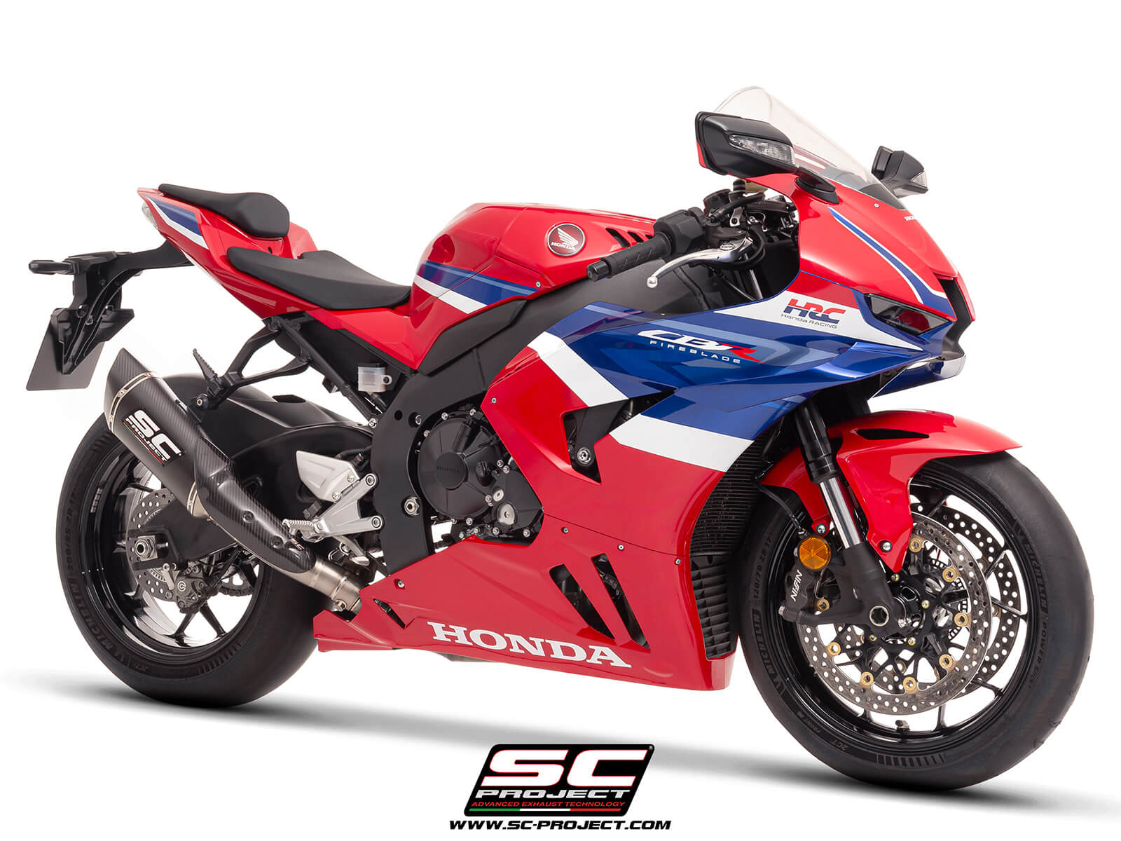 HONDA CBR1000RR-R (2024 - 2025) SC1-R (250mm) carbon fibre exhaust, with titanium exhaust valve