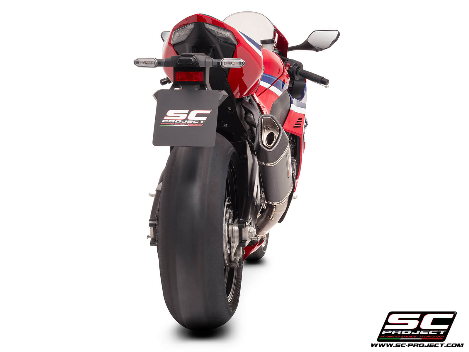 HONDA CBR1000RR-R (2024 - 2025) SC1-R (250mm) carbon fibre exhaust, with titanium exhaust valve