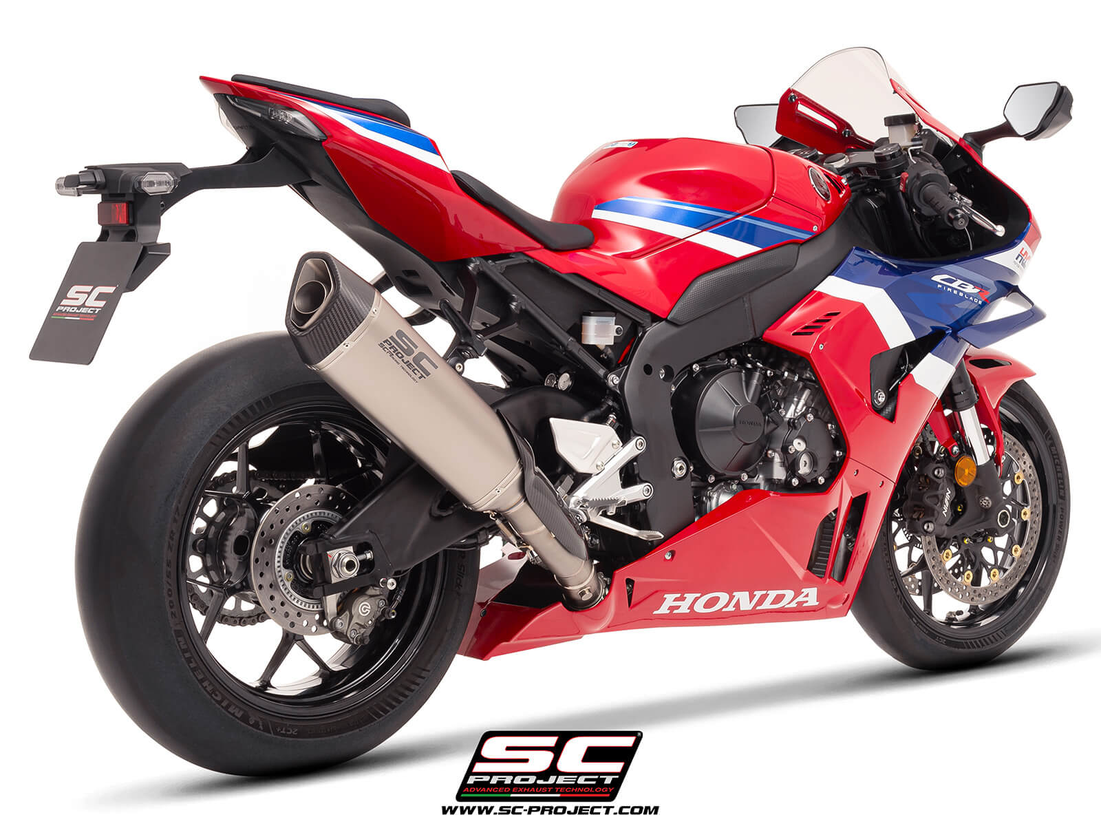 HONDA CBR1000RR-R (2024 - 2025) SC1-R (350mm) titanium exhaust, with titanium exhaust valve
