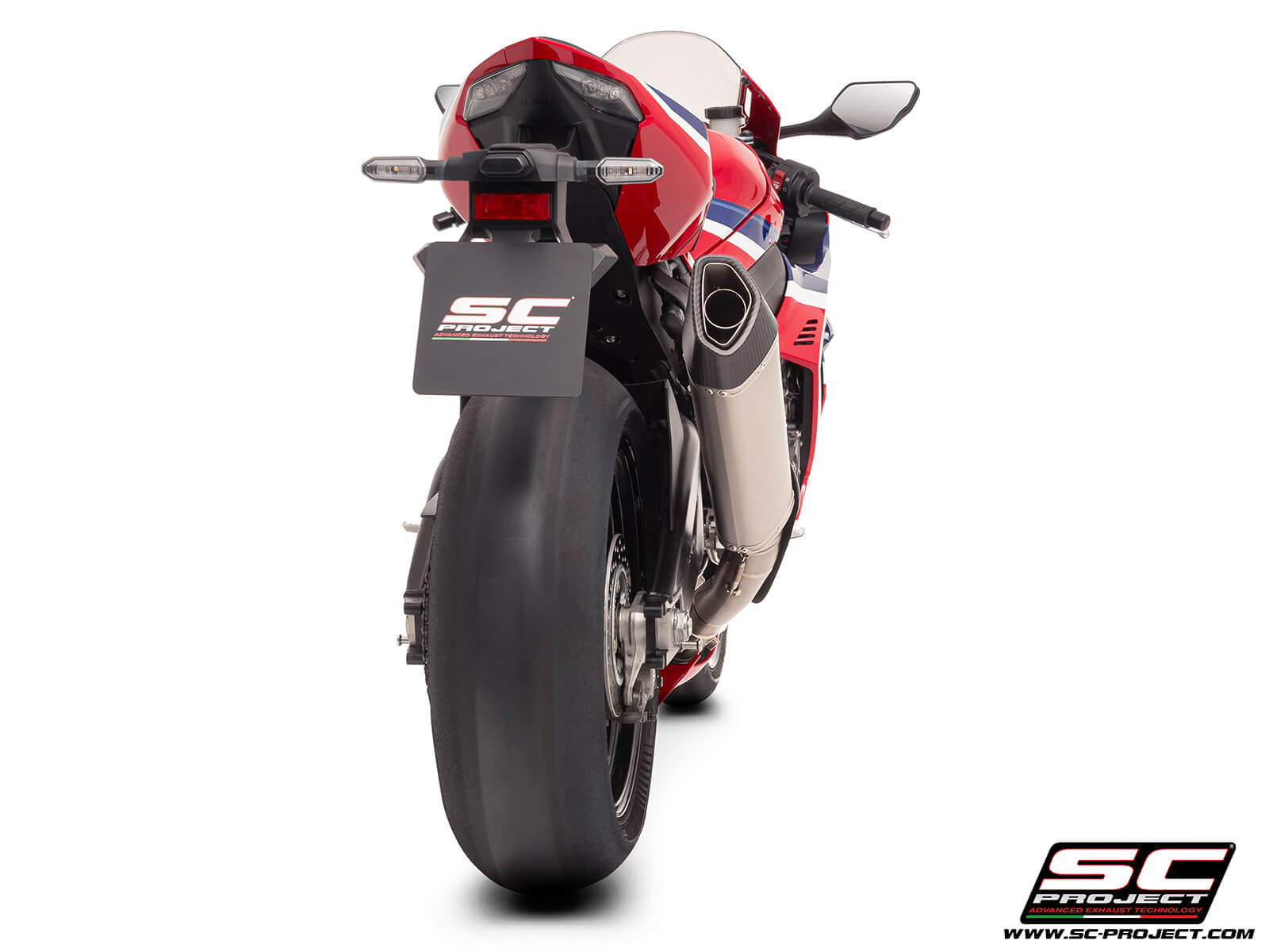 HONDA CBR1000RR-R (2024 - 2025) SC1-R (350mm) titanium exhaust, with titanium exhaust valve