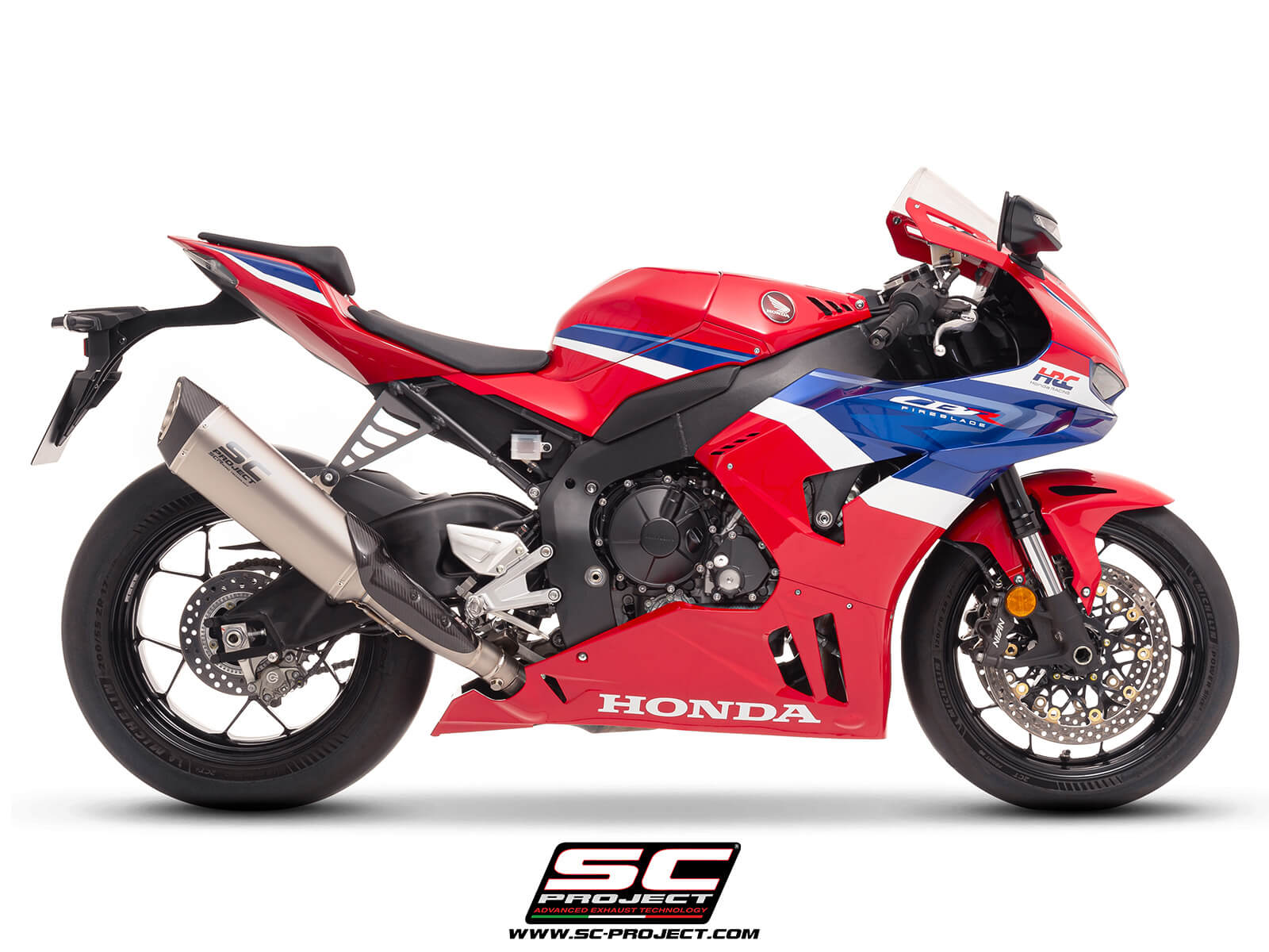 HONDA CBR1000RR-R (2024 - 2025) SC1-R (350mm) titanium exhaust, with titanium exhaust valve