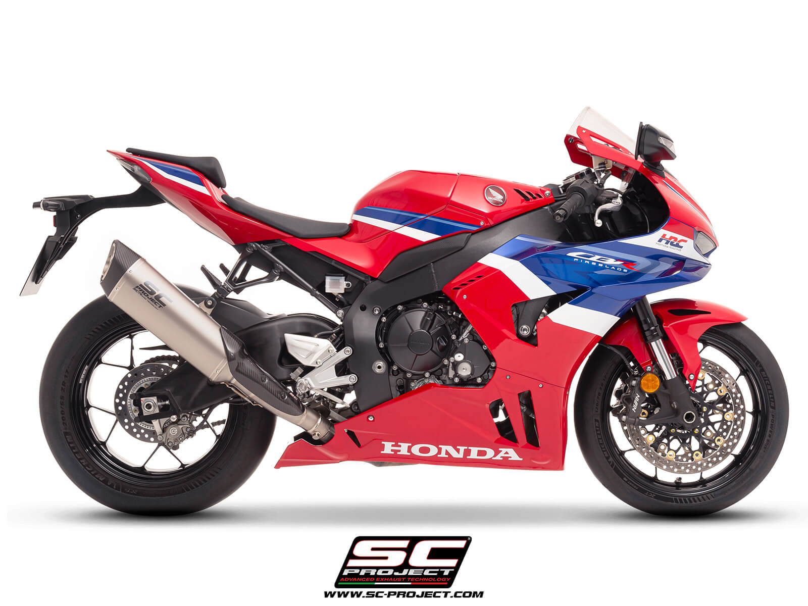 HONDA CBR1000RR-R (2024 - 2025) SC1-R (350mm) titanium exhaust, with titanium exhaust valve