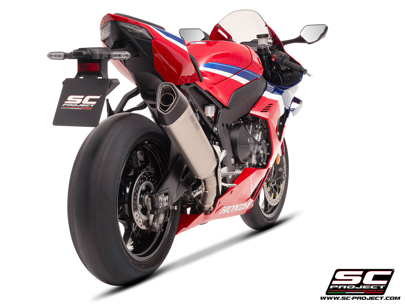HONDA CBR1000RR-R (2024 - 2025) SC1-R (350mm) titanium exhaust, with titanium exhaust valve