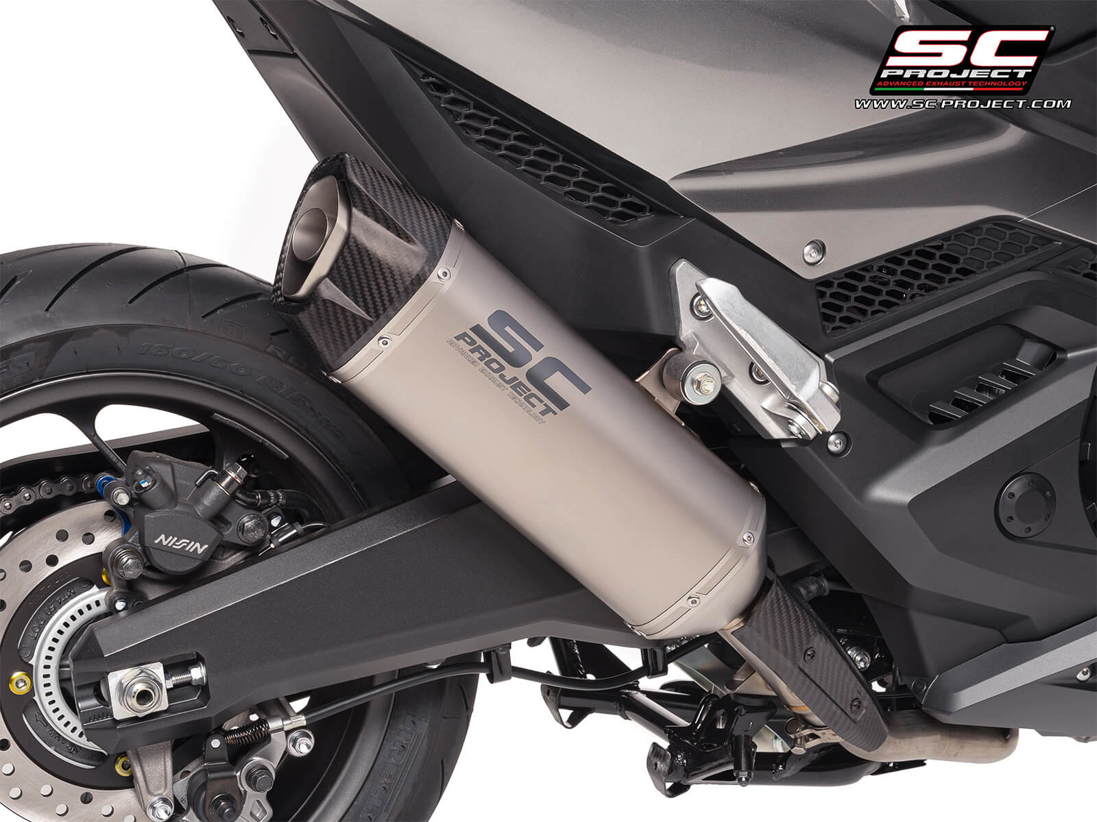 Honda FORZA 750 (2025) SC1-X titanium exhaust