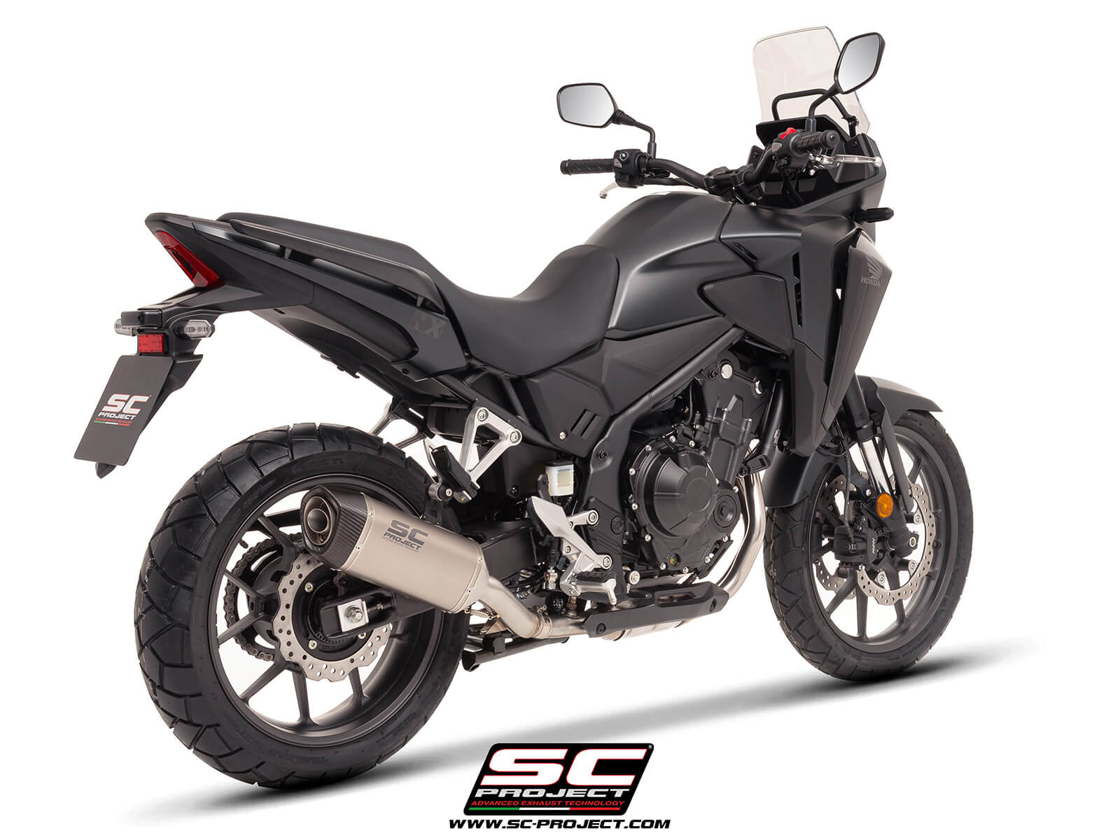 Honda NX500 (2024-2026) SC1-S titanium exhaust