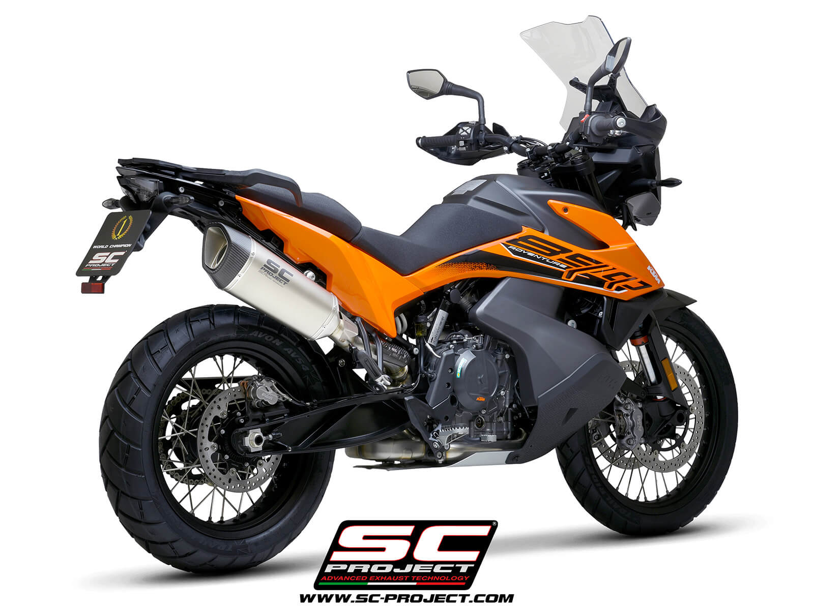 KTM 890 ADVENTURE R (2025-2026) SC1-R titanium exhaust