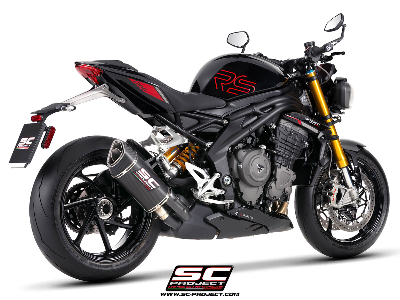 Triumph SPEED TRIPLE 1200 RS (2025-2026) - EURO 5+ SC1-R GT carbon fibre exhaust