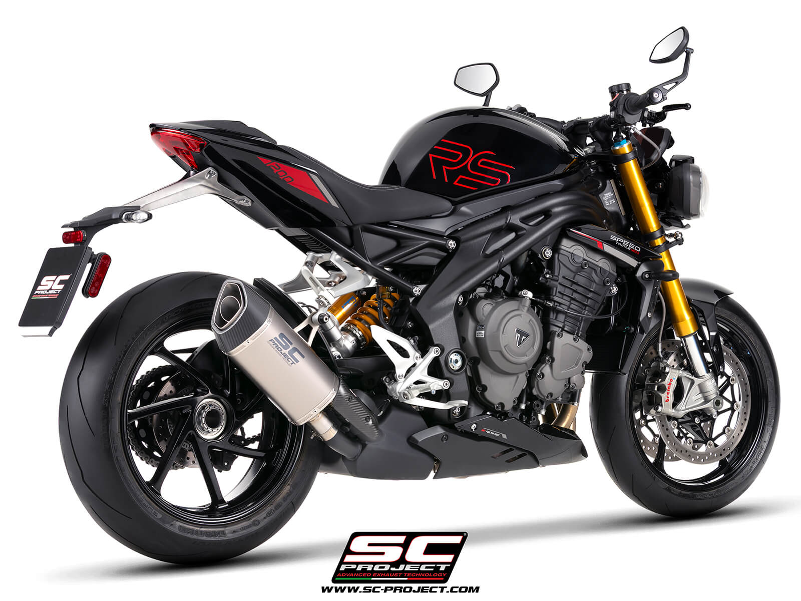 Triumph SPEED TRIPLE 1200 RS (2025-2026) - EURO 5+ SC1-R GT titanium exhaust