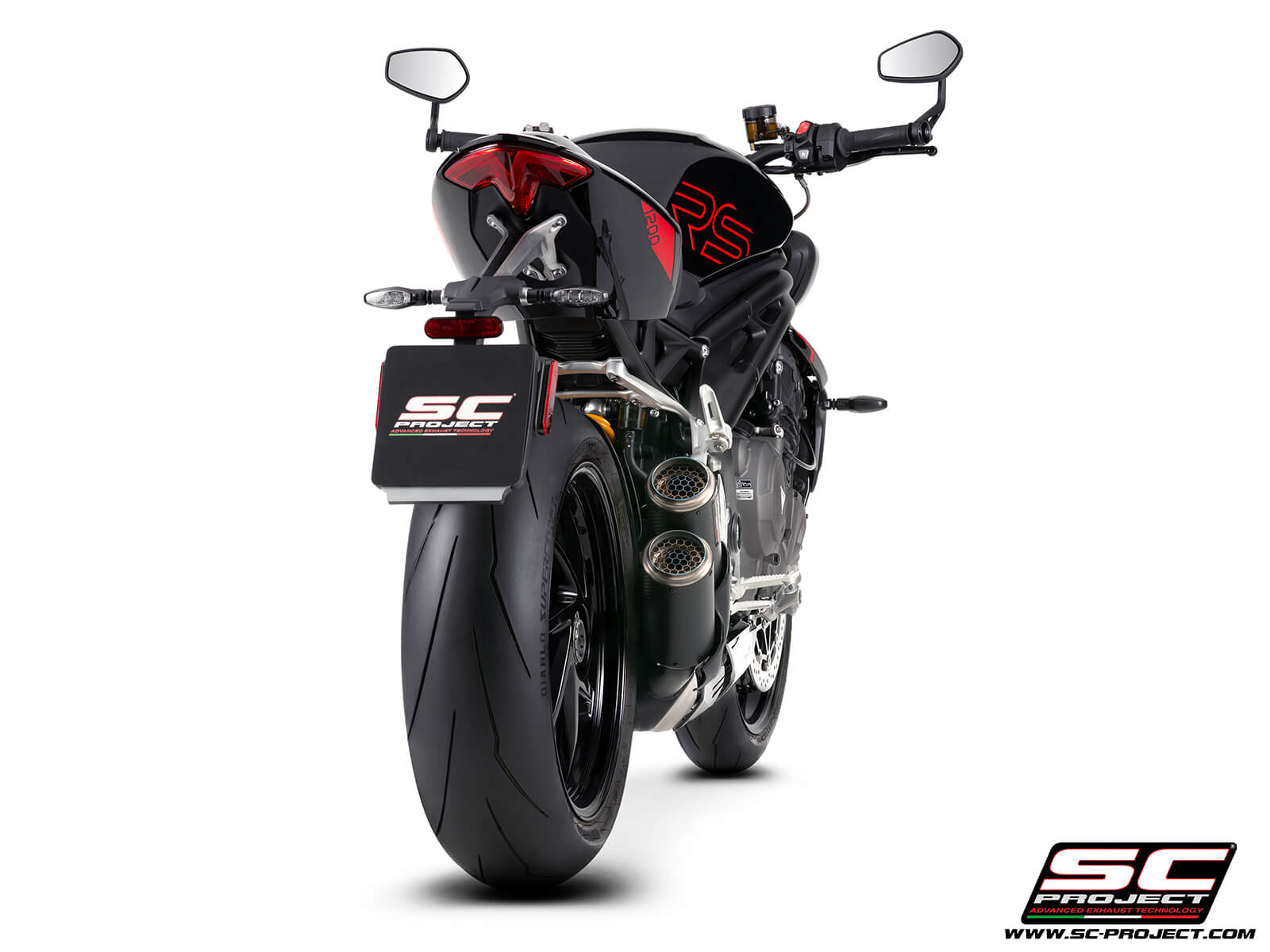 Triumph SPEED TRIPLE 1200 RS (2025) - EURO 5+ Twin CR-T carbon fibre exhaust