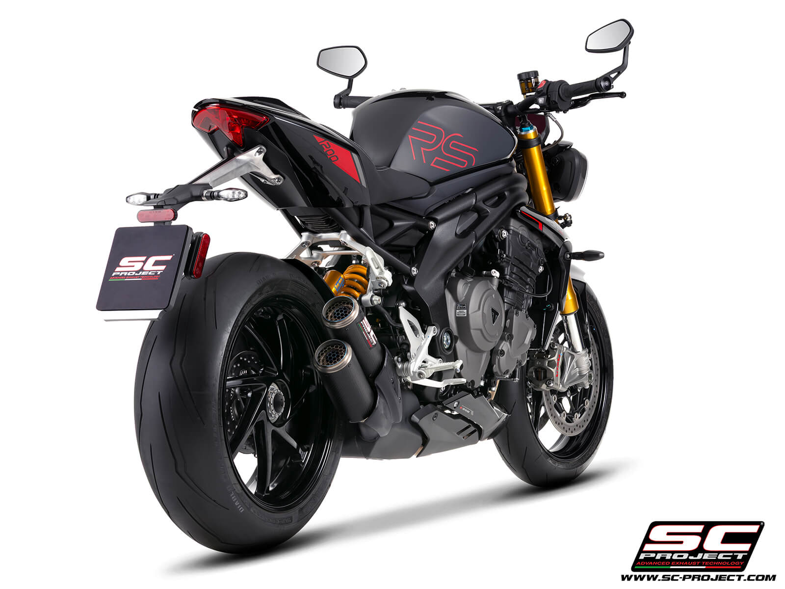 Triumph SPEED TRIPLE 1200 RS (2025) - EURO 5+ Twin CR-T carbon fibre exhaust