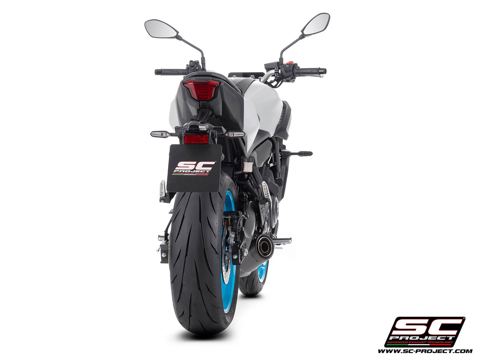 Yamaha MT-07 (2025) 2-1 Stainless steel full exhaust system, matt black, with S1 stainless steel exhaust