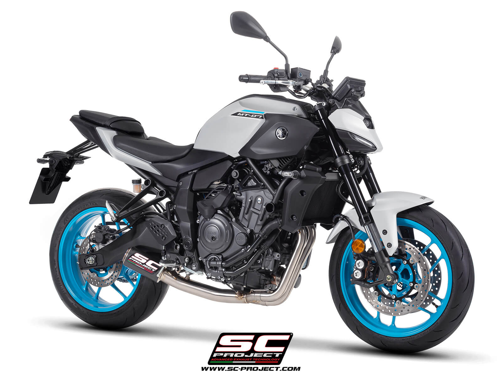Yamaha MT-07 (2025) 2-1 Stainless steel full exhaust system, with CR-T carbon fibre exhaust