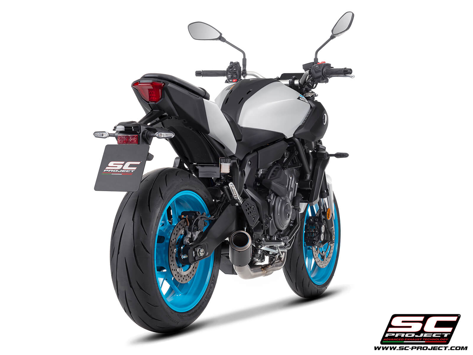 Yamaha MT-07 (2025) 2-1 Stainless steel full exhaust system, with CR-T carbon fibre exhaust